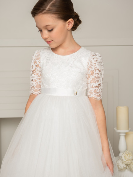 белое детское платье Элиза