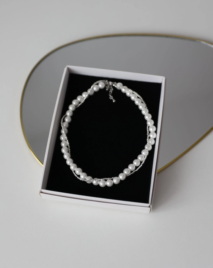 колье к свадебному или вечернему платью