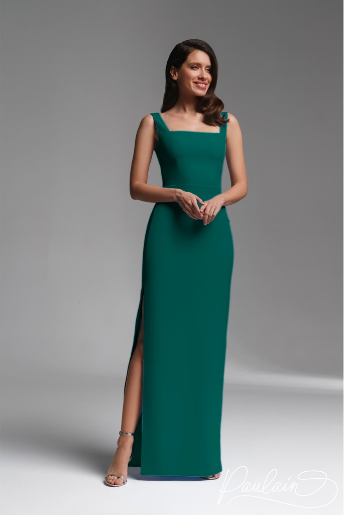 зеленое вечернее платье