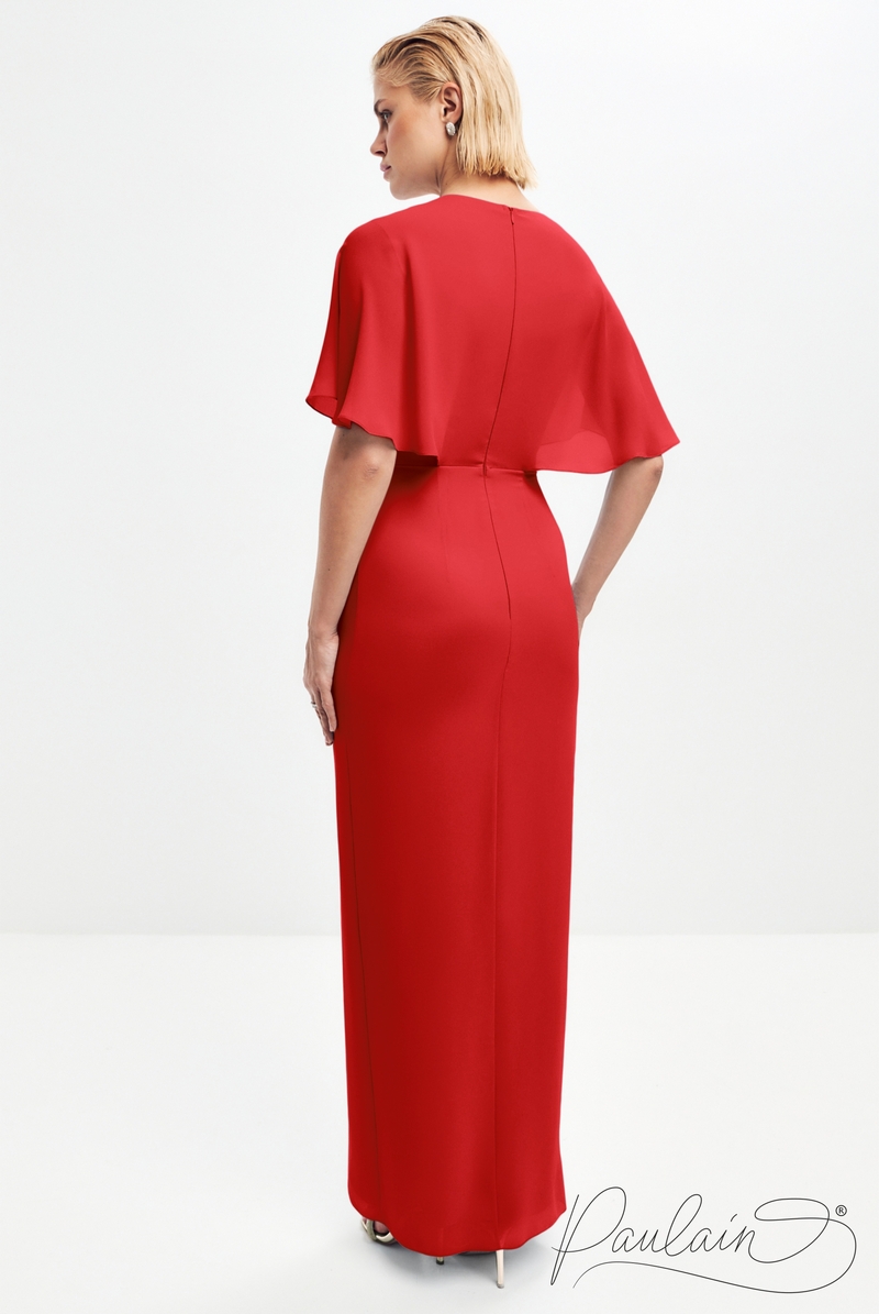 Красное вечернее платье