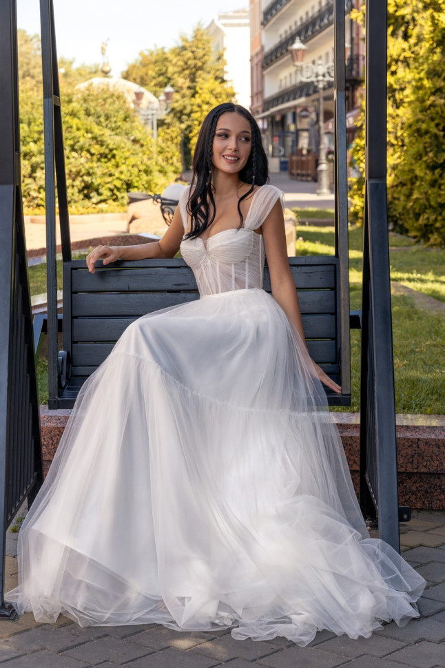 Свадебное платье рустик