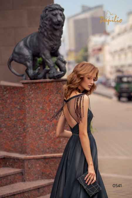 вечернее платье из шифона
