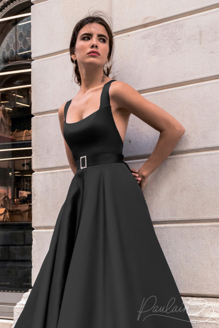 длинное черное платье Йоко