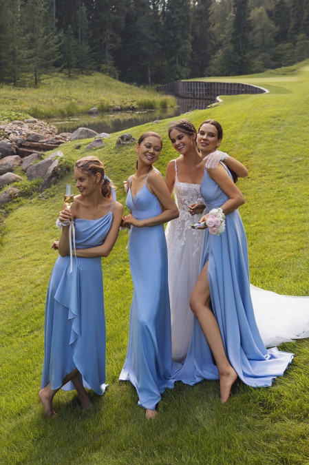 свадебное платье со шлейфом Тейша